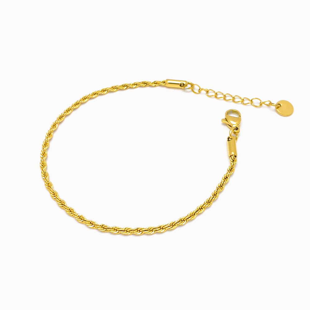 Pulseira Torcida SL3096 - Aço Inox Dourado