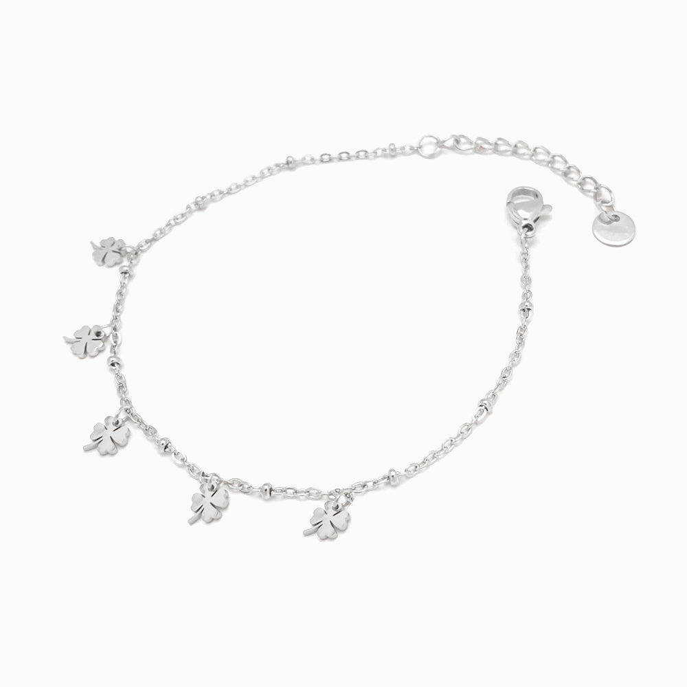 Pulseira Trevo SL3024 - Aço Inox Prateado