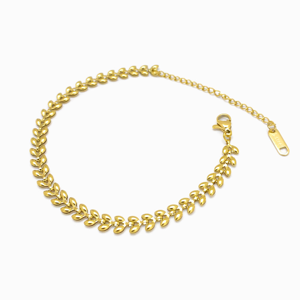 Pulseira Farinha de Trigo SL3032 - Aço Inox Dourado
