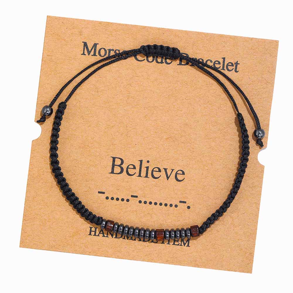Pulseira Ajustável Código Morse