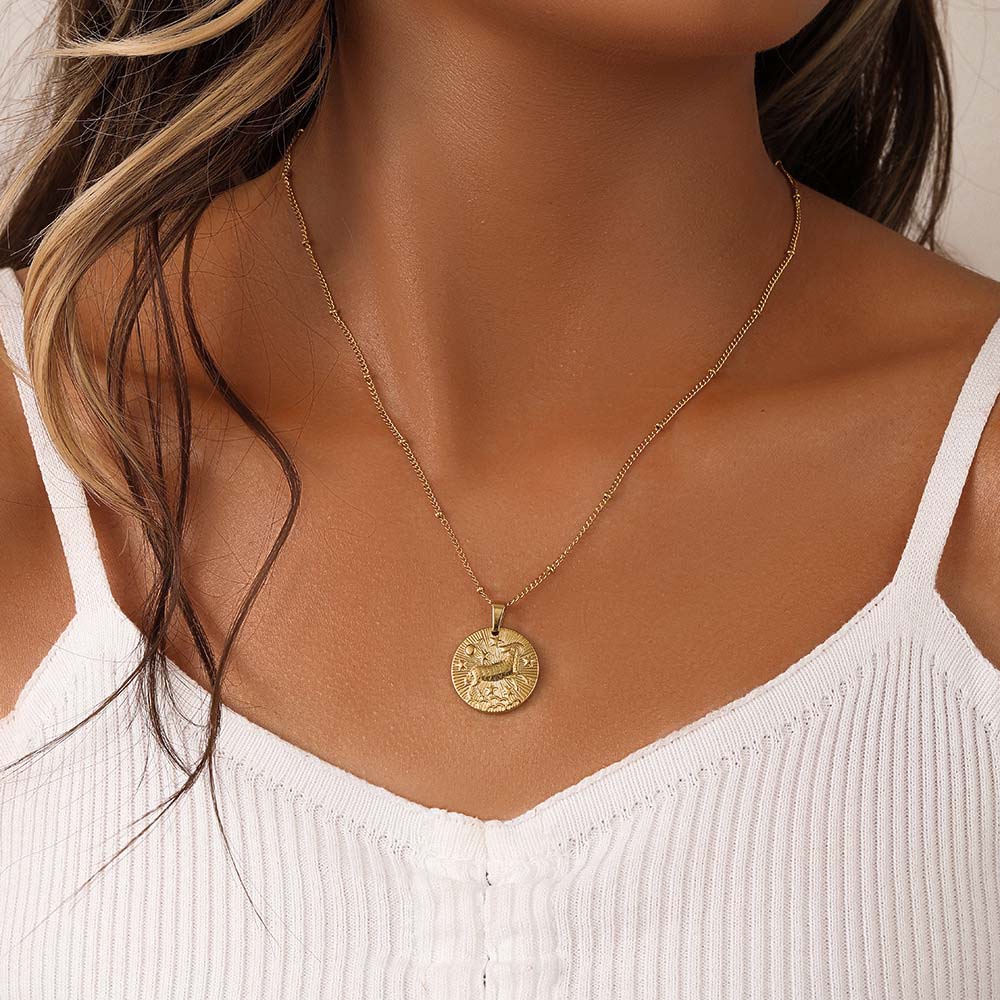 CL1003 Zodiac Necklace - Stainless Steel