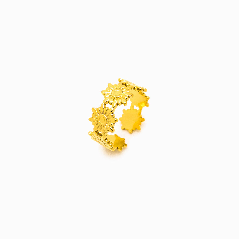 Anel Ajustável JZ1068 - Aço Inox Dourado