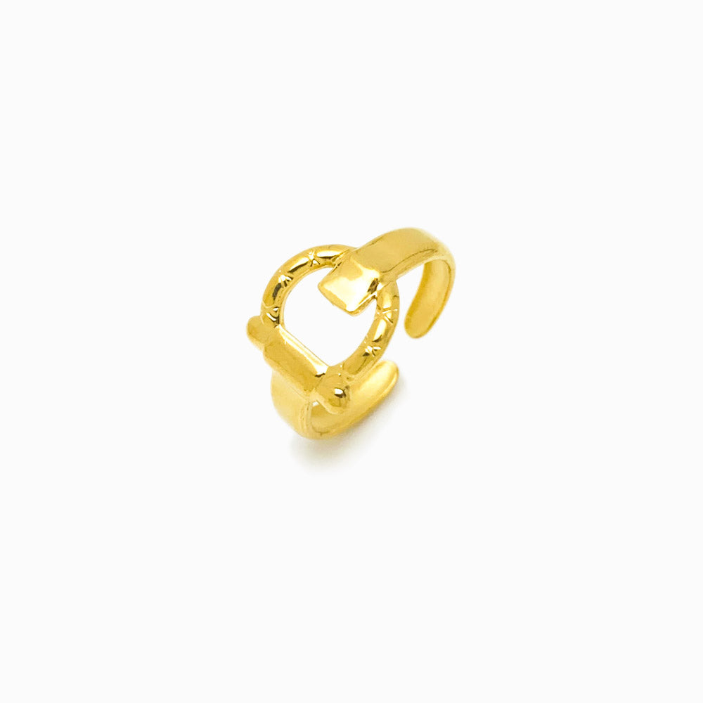 Anel Ajustável JZ1151 - Aço Inox Dourado