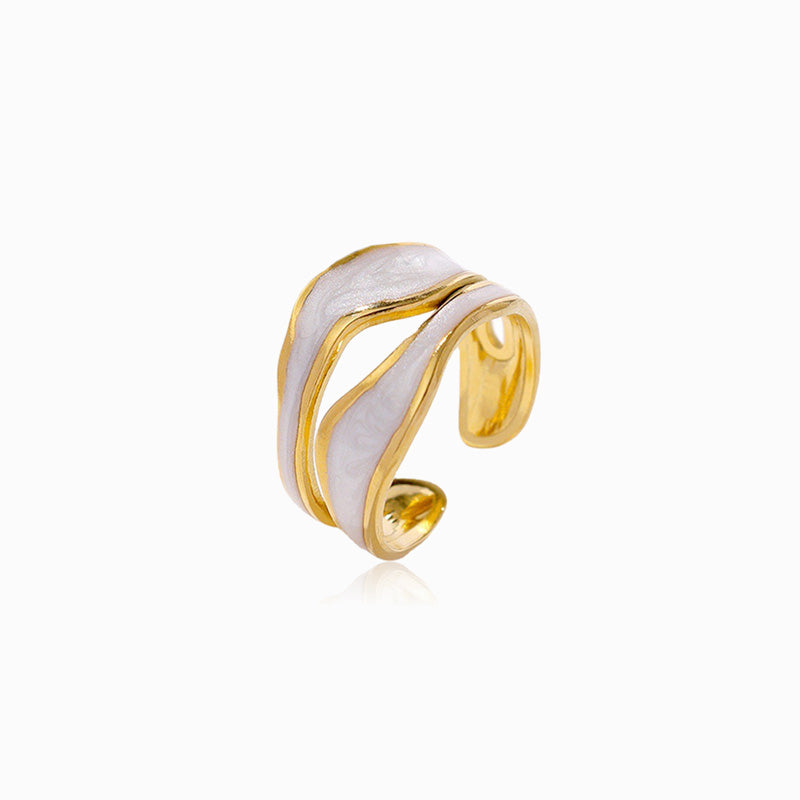 Anel Ajustável JZ1159 - Aço Inox Dourado