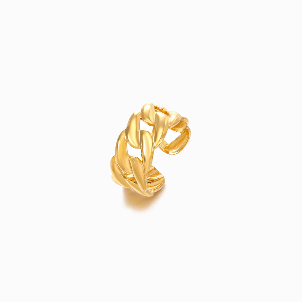 Anel Ajustável JZ1055 - Aço Inox Dourado