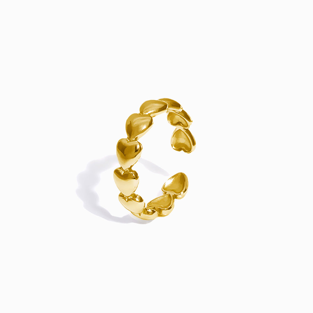 Anel Aço Inox Dourado JZ1099
