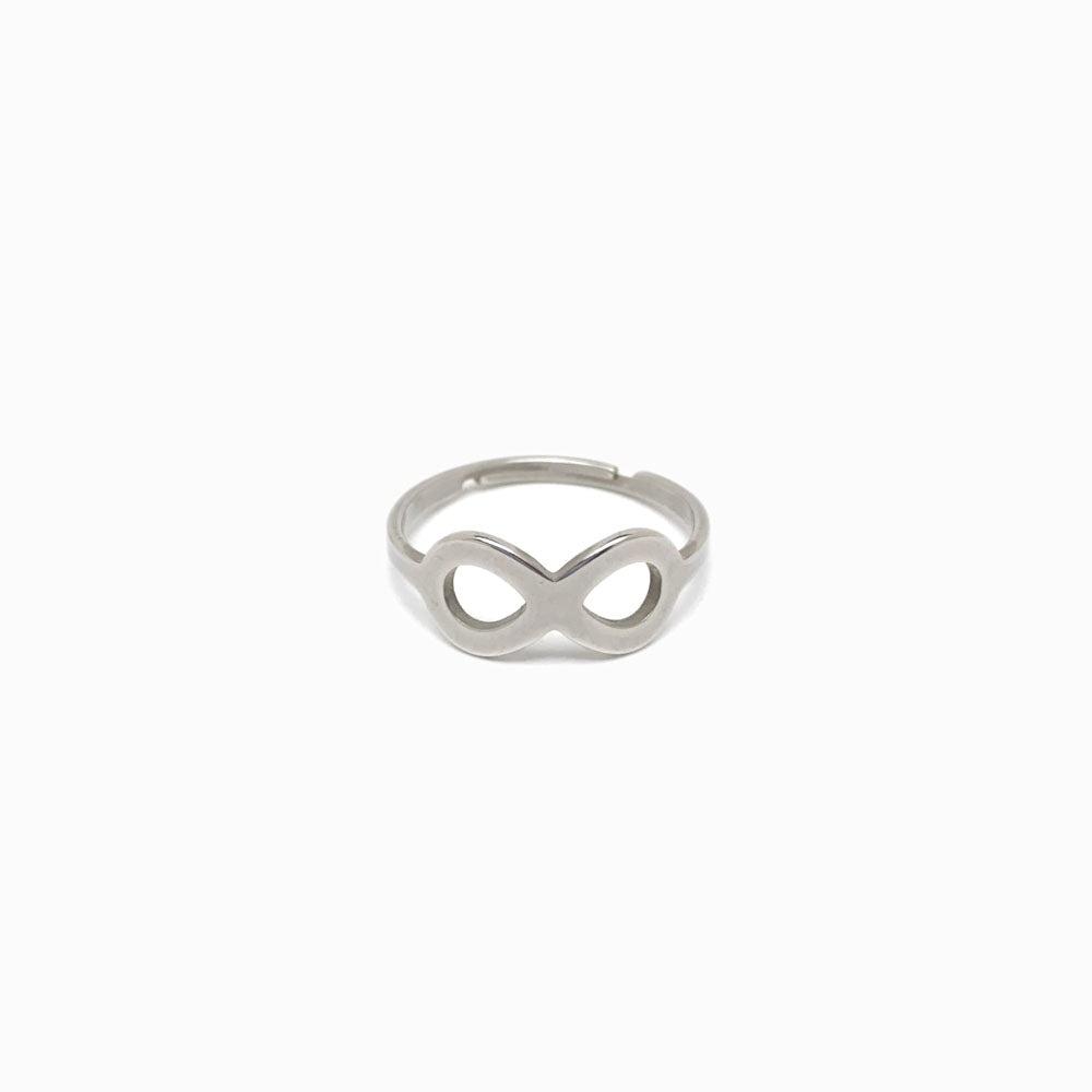 Anel Símbolo do Infinito - Aço Inox Prateado