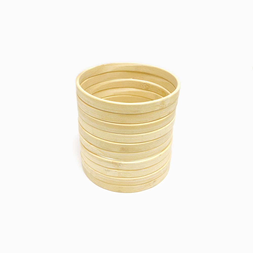 Aro para caça sonhos de bambu 10cm