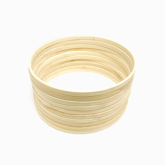Aro para caça sonhos de bambu 30cm