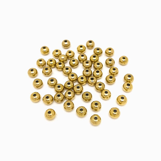 Pack 20 Bolas Aço Inox Dourado 6x1.5mm