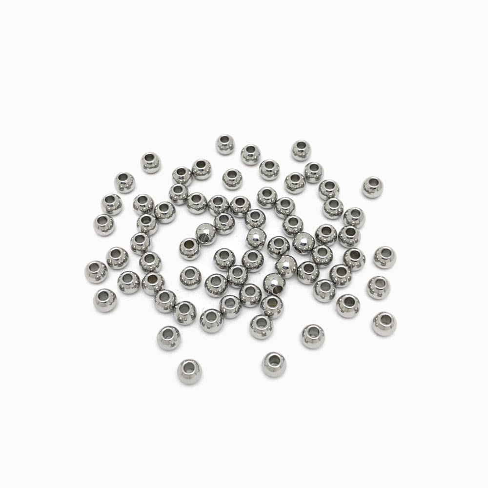 Pack 50 Bolas Aço Inox Prateado 4x1.5mm