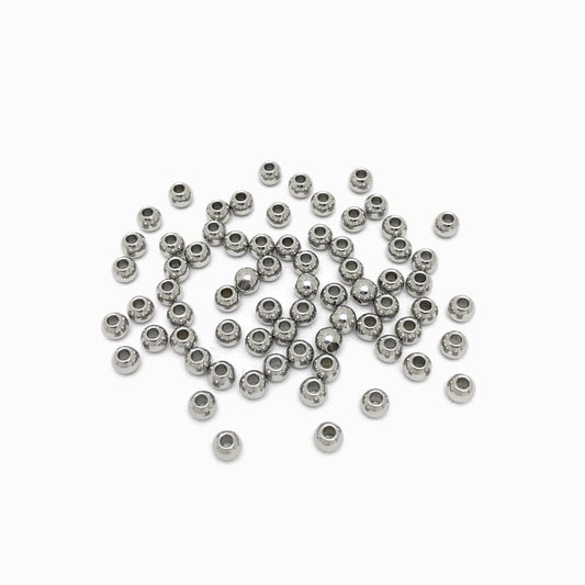 Pack 50 Bolas Aço Inox Prateado 4x1.5mm