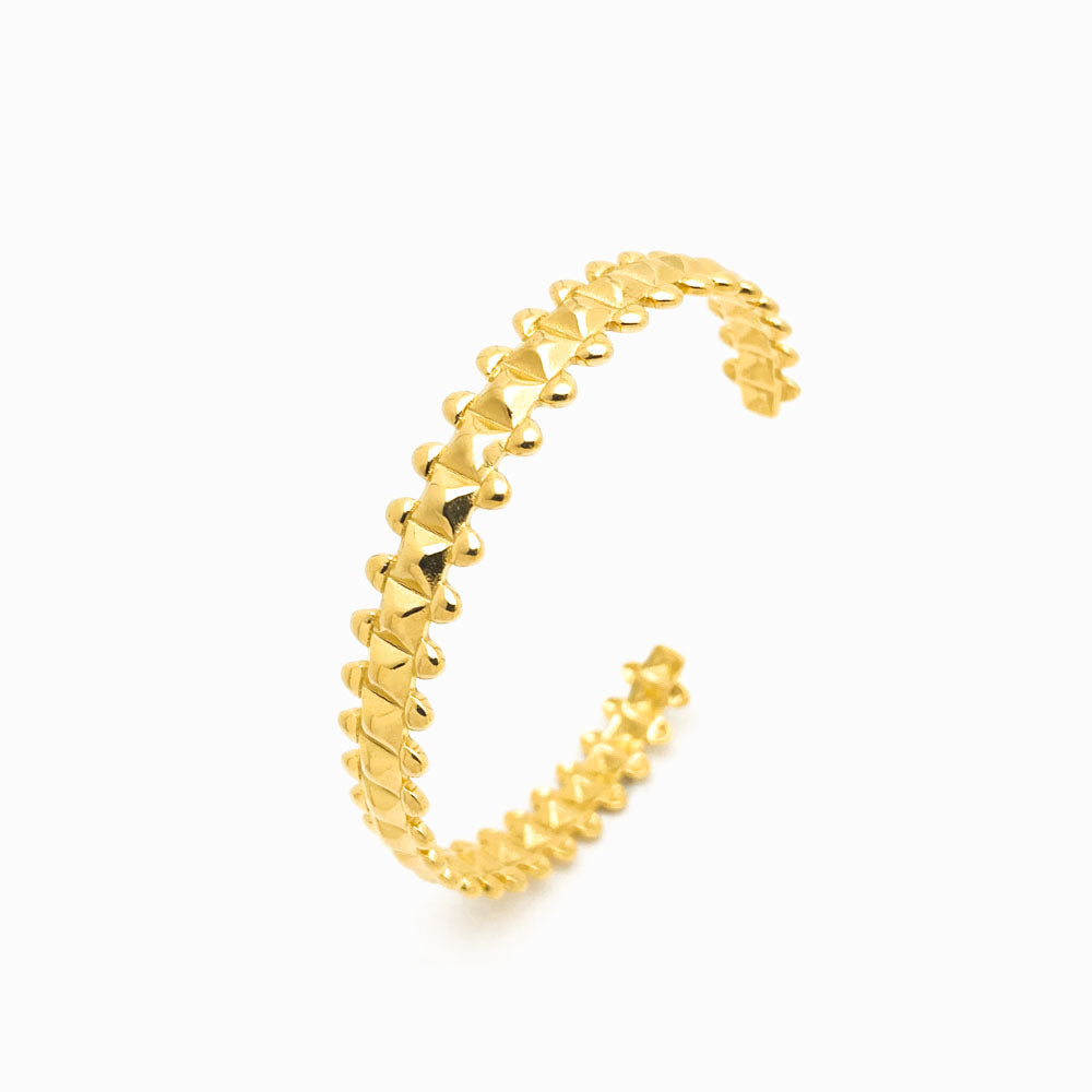 Bracelete Masculina Aço Inox Dourado SZ1009