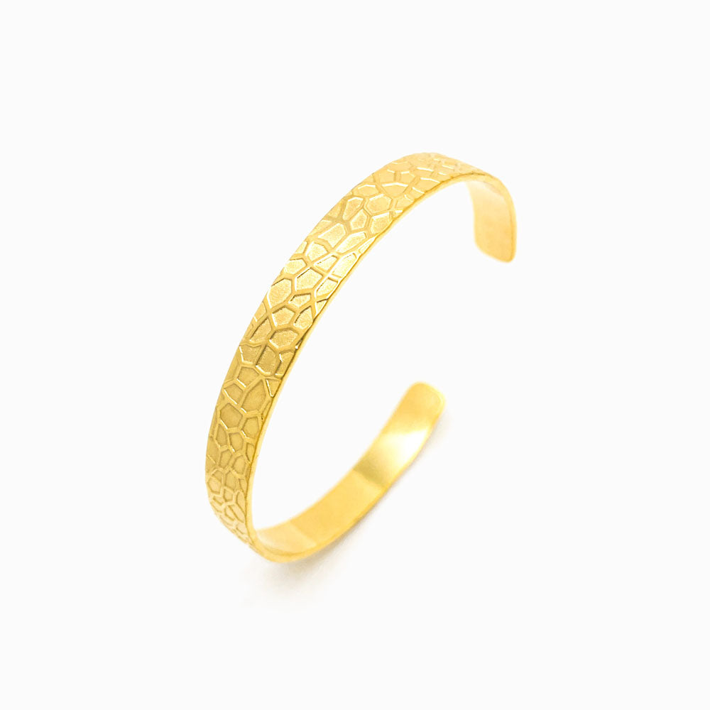 Bracelete Masculina Aço Inox Dourado SZ1021