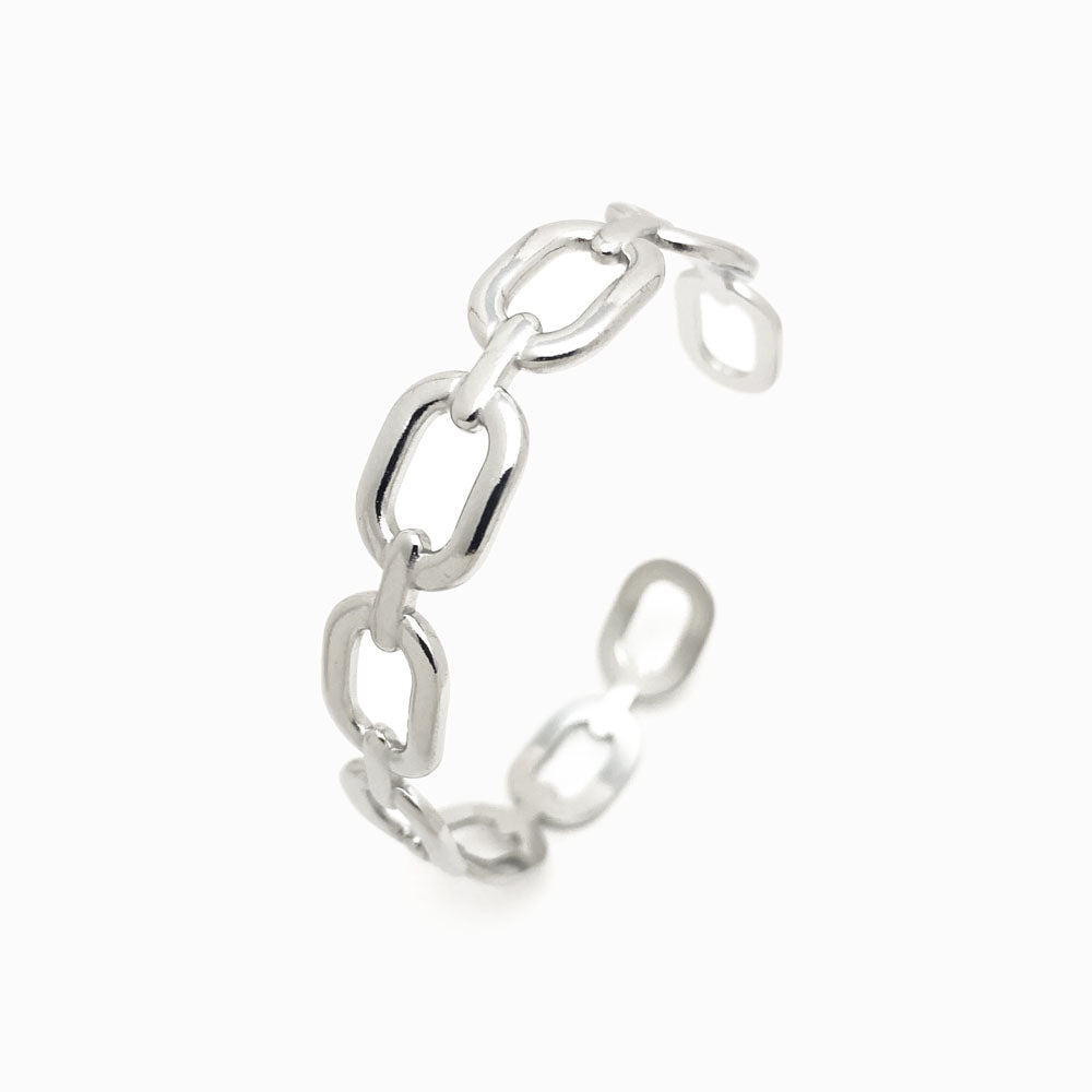 Bracelete Masculina Aço Inox Prateado SZ1023