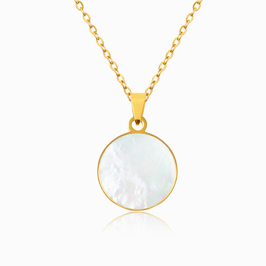 Colar CL1098 - Aço Inox Dourado com Madrepérola