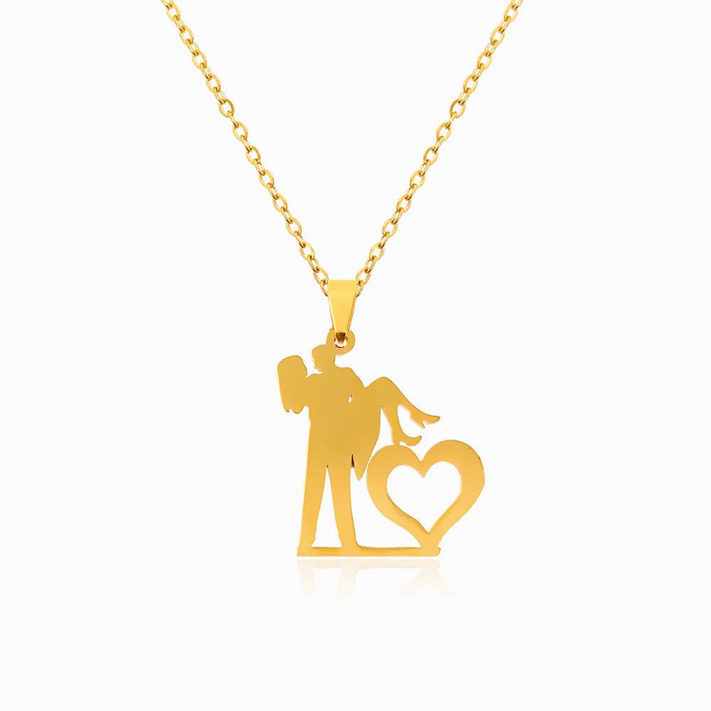 Colar Amor CL1121 - Aço Inox Dourado