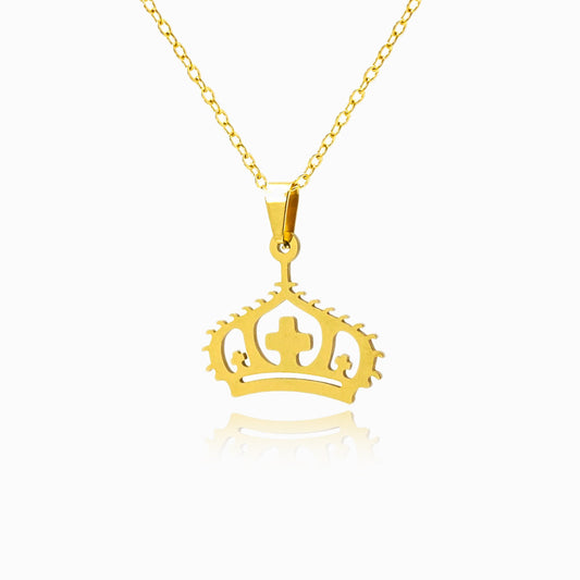 Colar Coroa CL1056 - Aço Inox