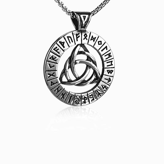 Colar de Runas Vikings CL5021 - Aço Inox