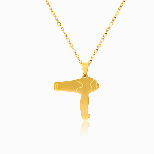 Colar Secador de Cabelo CL1126 - Aço Inox Dourado