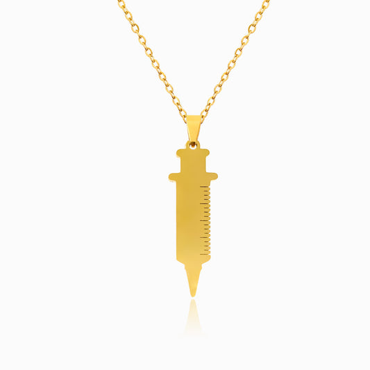 Colar Seringa CL1125 - Aço Inox Dourado