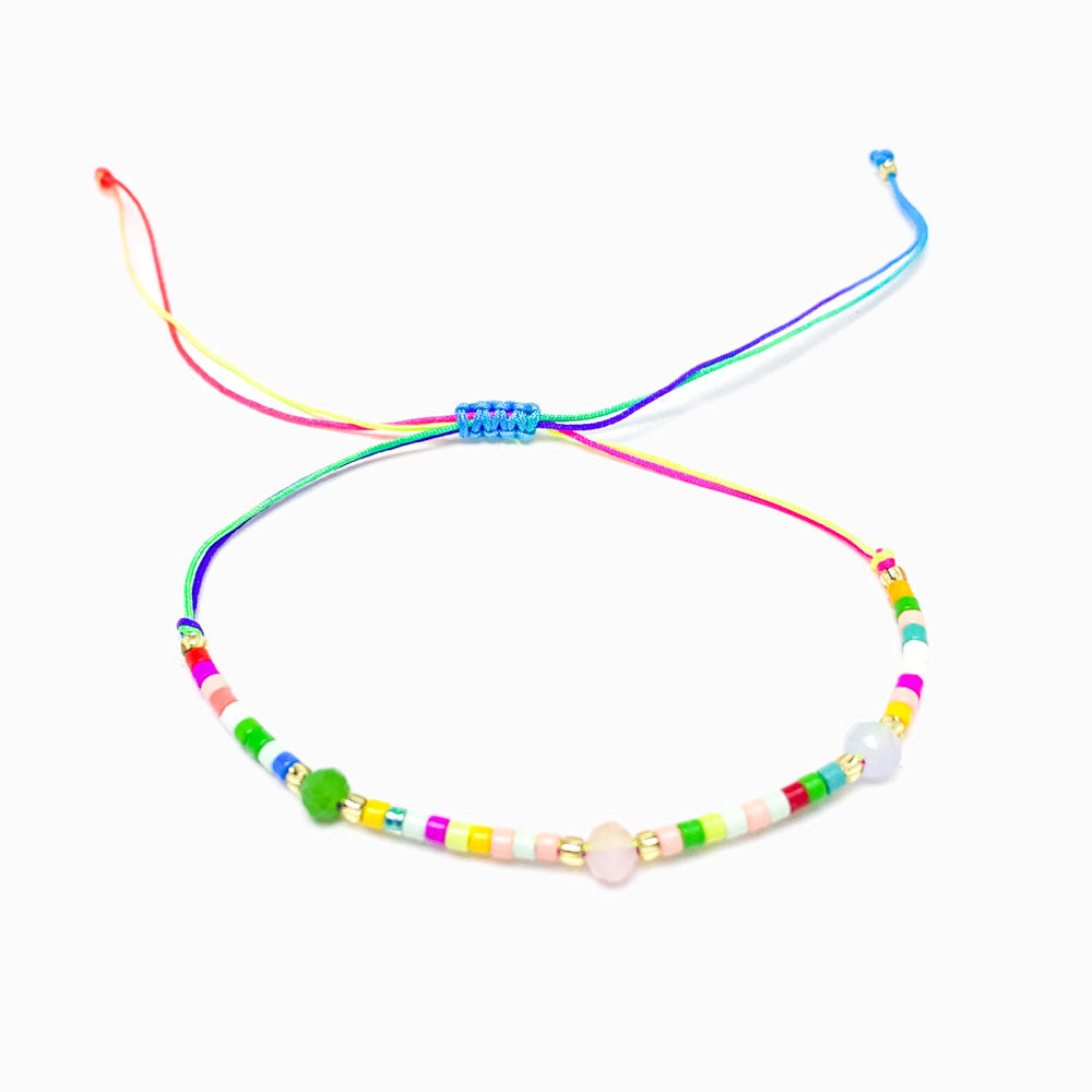 Pulseira Missangas Macramé PS1004