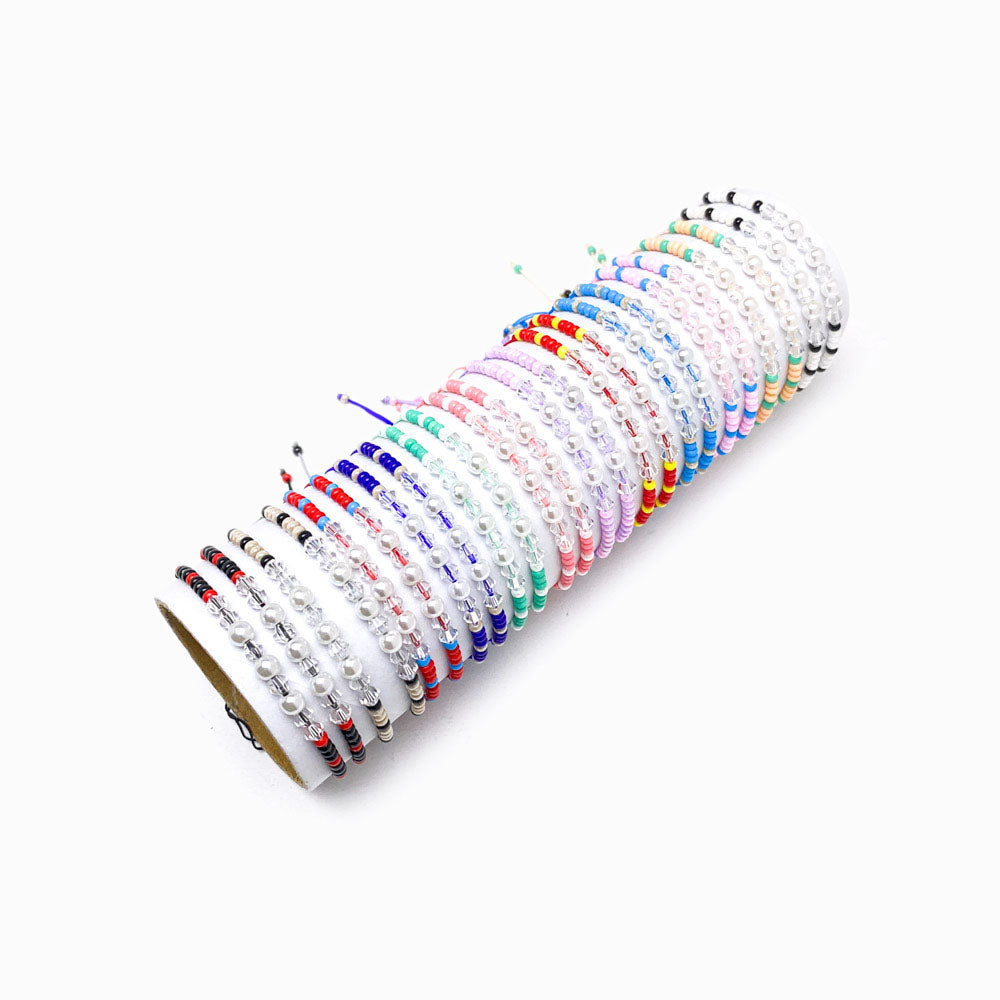 Conjunto 24pçs Pulseira de Miçanga PS1009