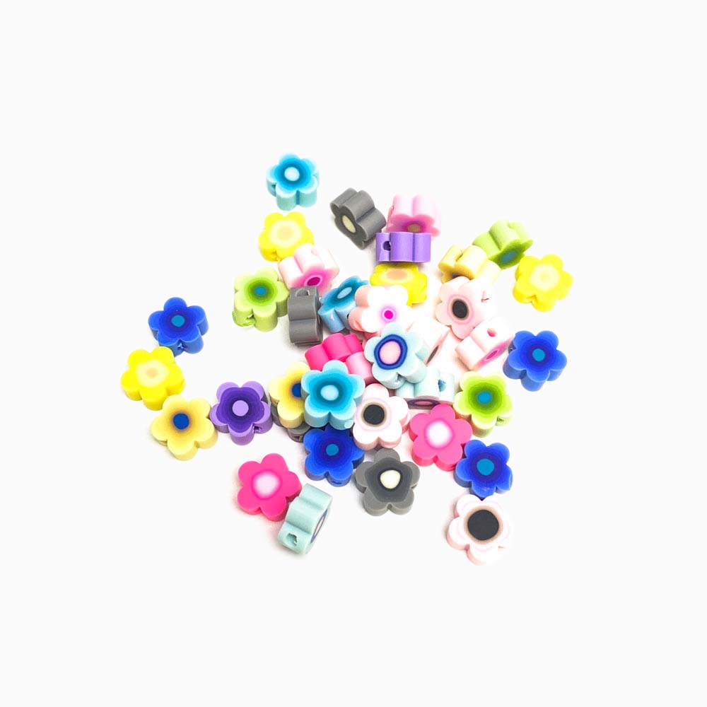 Pack 40 Contas de Borracha Florinhas