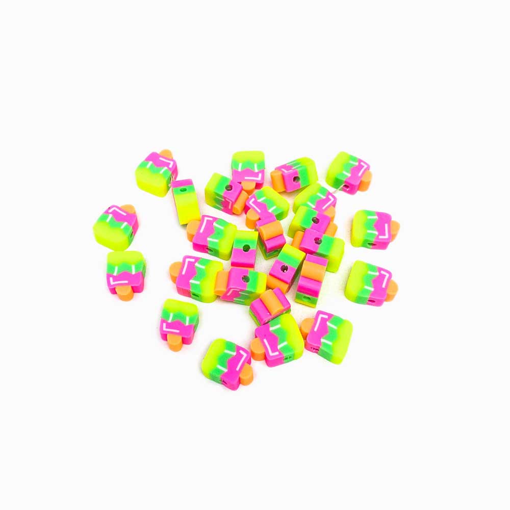Pack 40 Contas de Borracha Gelado