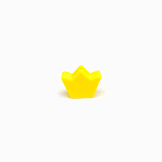 Contas de Silicone Coroa 20x11mm AMARELO