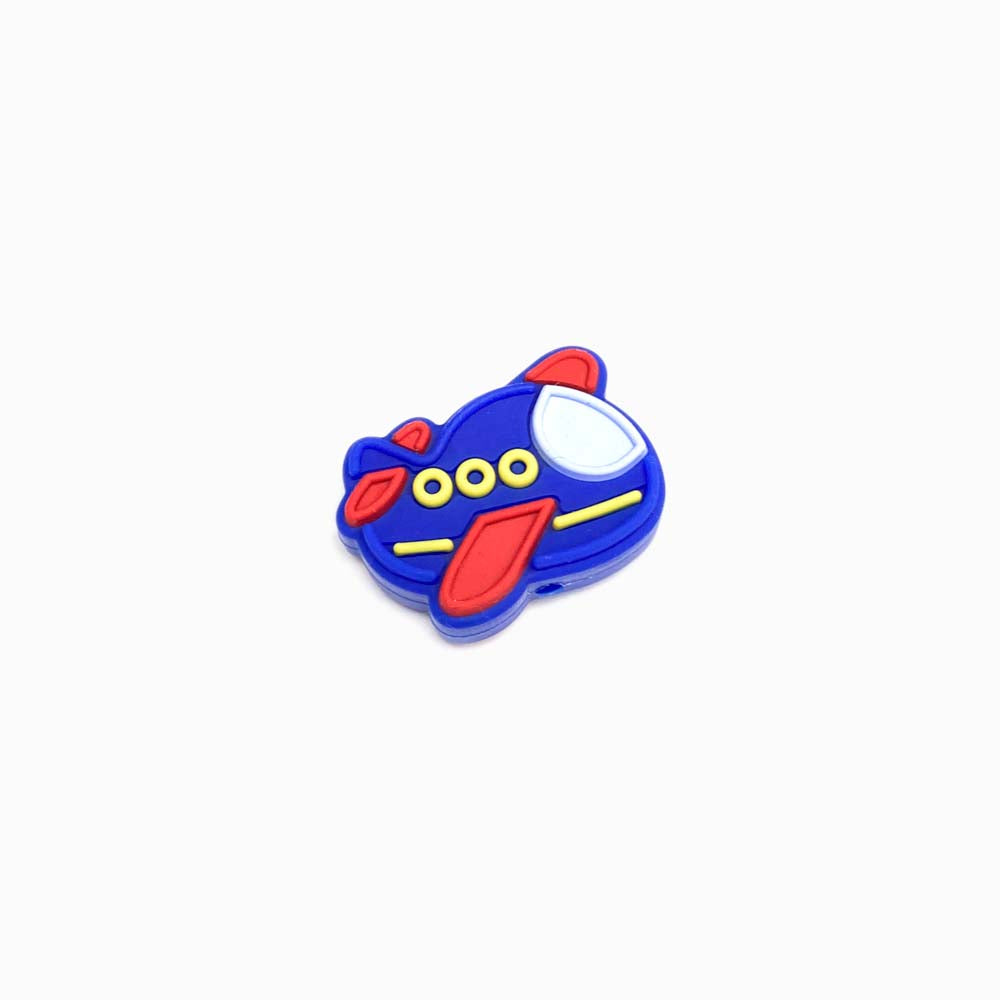 Contas de Silicone para Prendedor de Chucha Avião 28x22mm AZUL ESCURO
