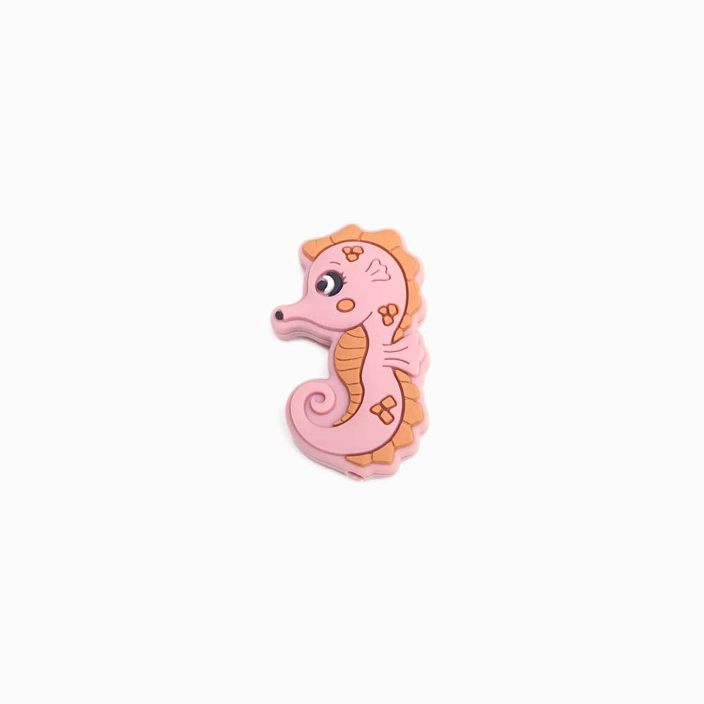 Contas de Silicone para Prendedor de Chucha Cavalo-marinho 35x22mm ROSA VELHO