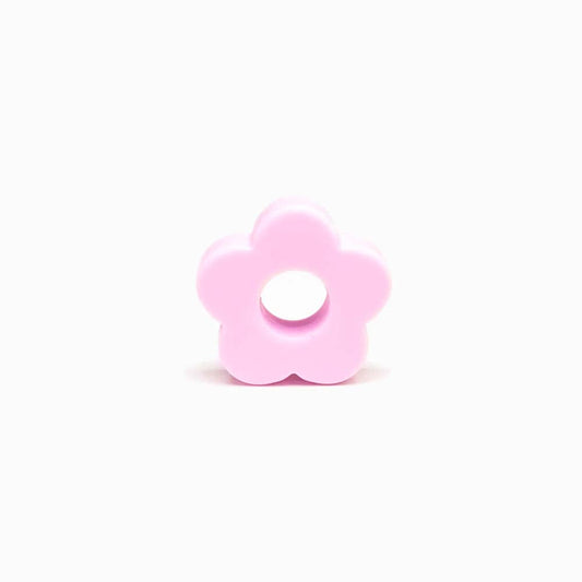 Contas de Silicone para Prendedor de Chucha Flor 27mm ROSA BEBÉ