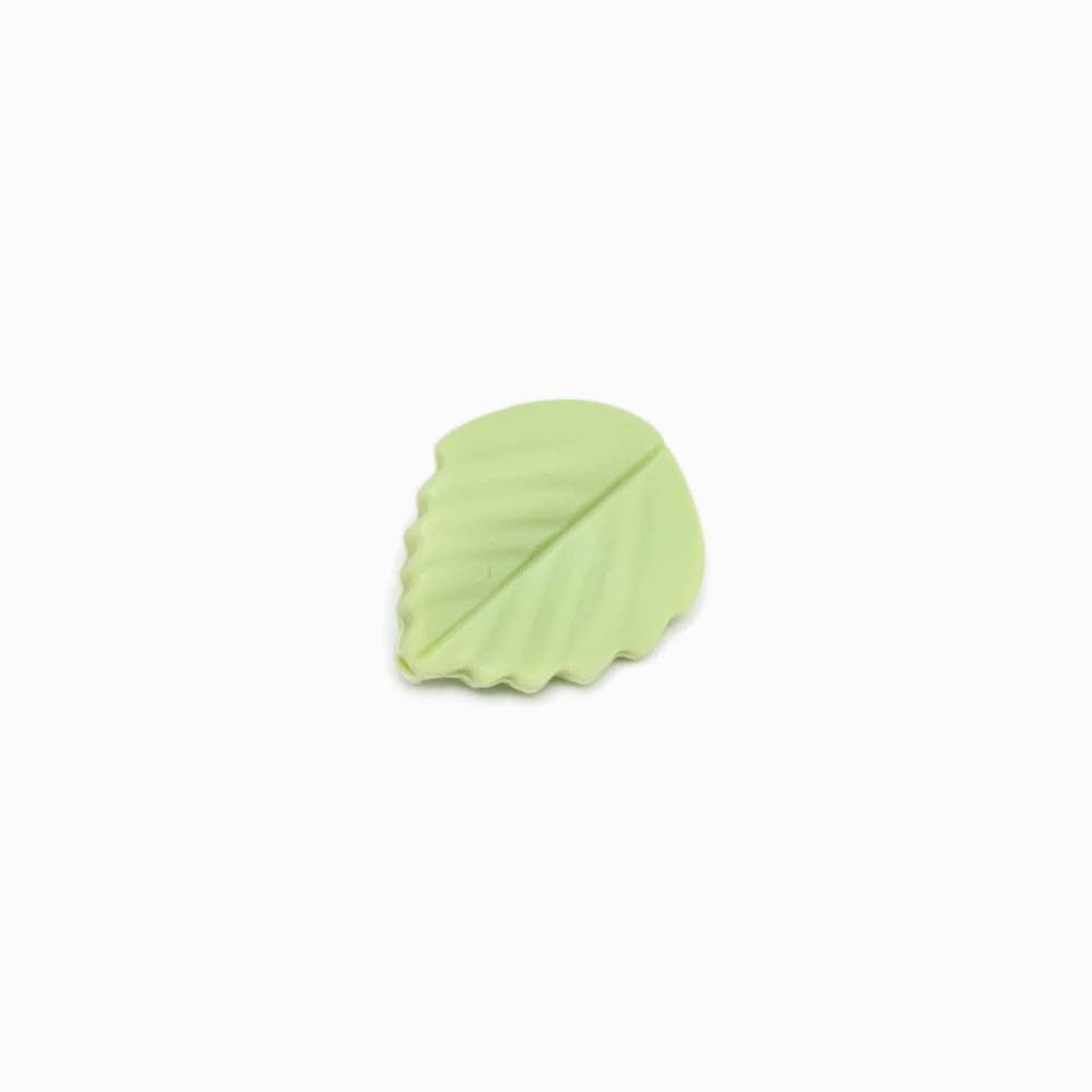 Contas de Silicone para Prendedor de Chucha Folha Pequena 25x20mm MILITAR