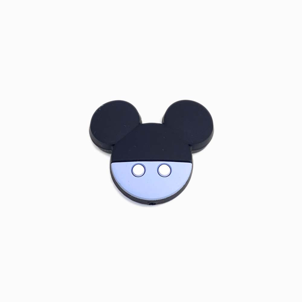 Contas de Silicone para Prendedor de Chucha Mickey 35x30mm AZUL BEBÉ