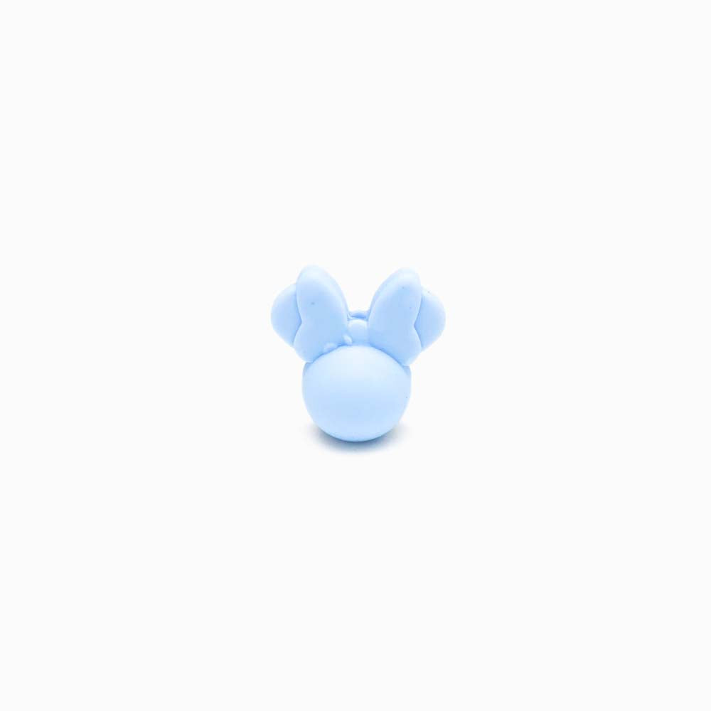 Contas de Silicone Minnie 21x20mm AZUL BEBÉ