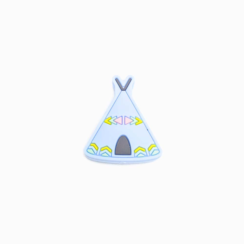 Contas de Silicone para Prendedor de Chucha Tipi 30x25mm AZUL BEBÉ