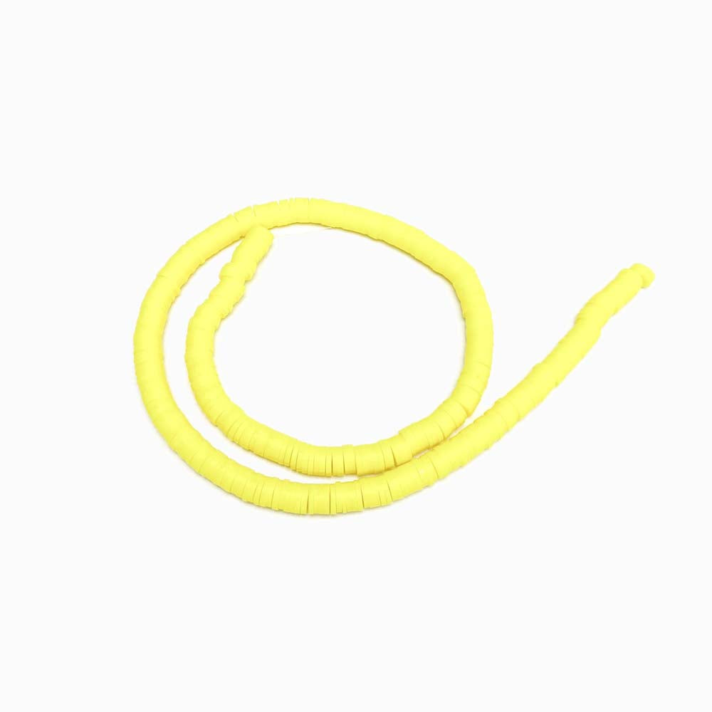 Fiada Discos de Borracha Amarelo 6mm