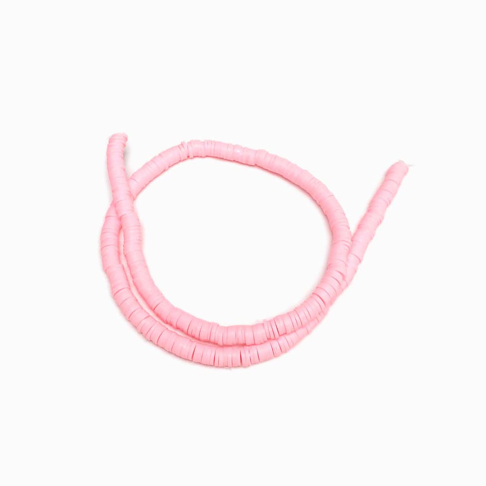 Fiada Discos de Borracha Rosa Bebé 6mm