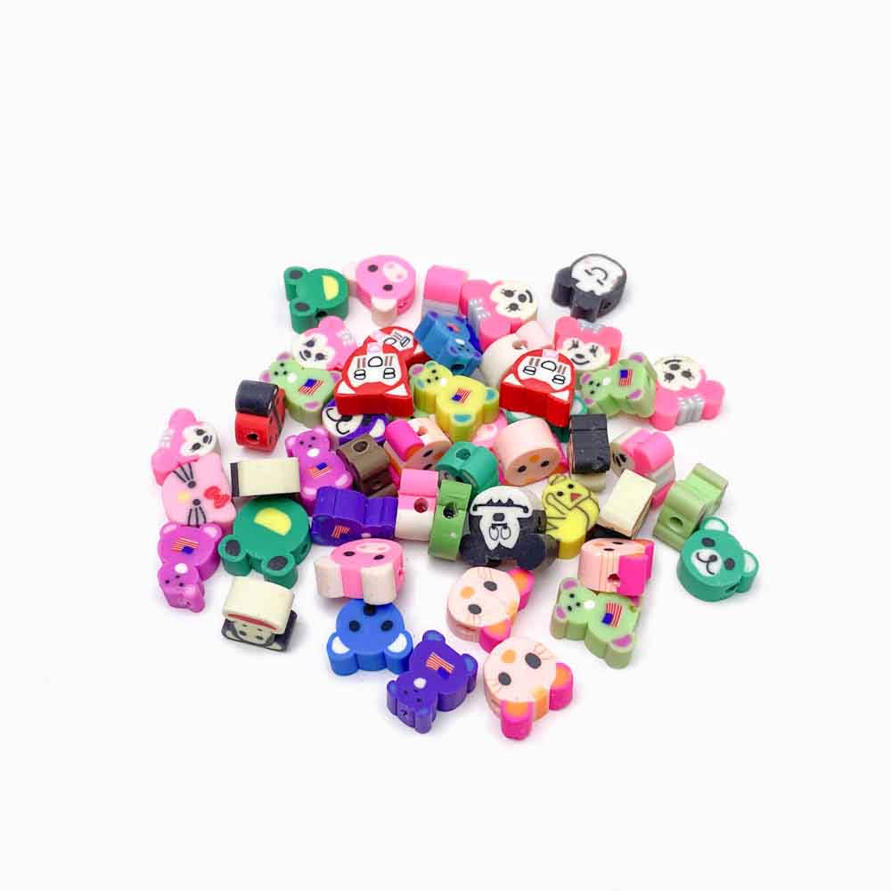 Pack 40 Contas de Borracha Animais