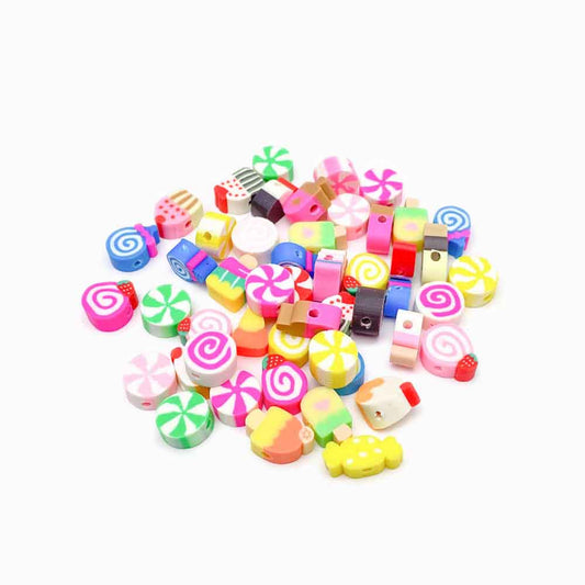 Pack 40 Contas de Borracha Doces