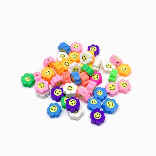 Pack 40 Contas de Borracha Smile A