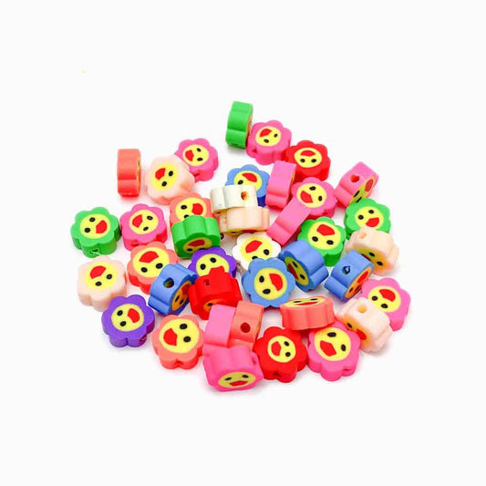 Pack 40 Contas de Borracha Smile B