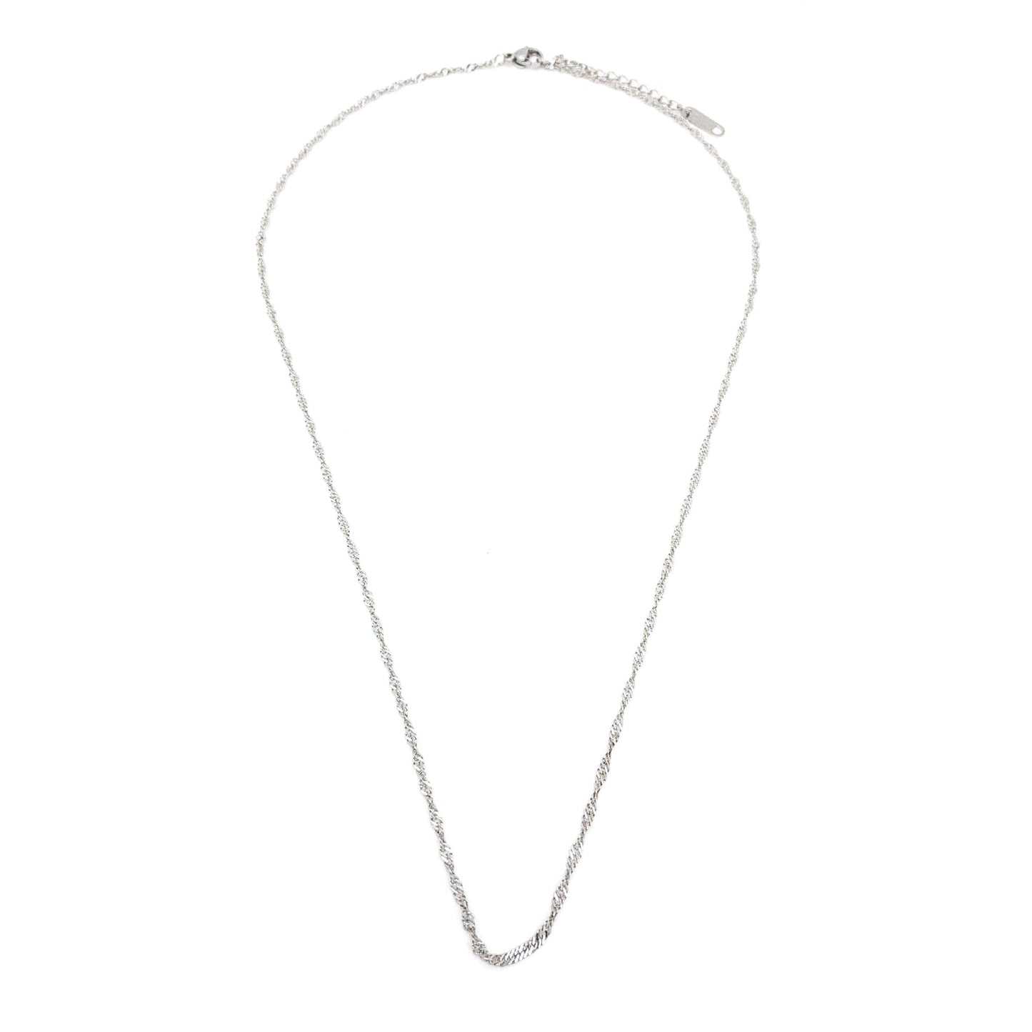 Fio malha singapura de aço inoxidável prateado 2mm