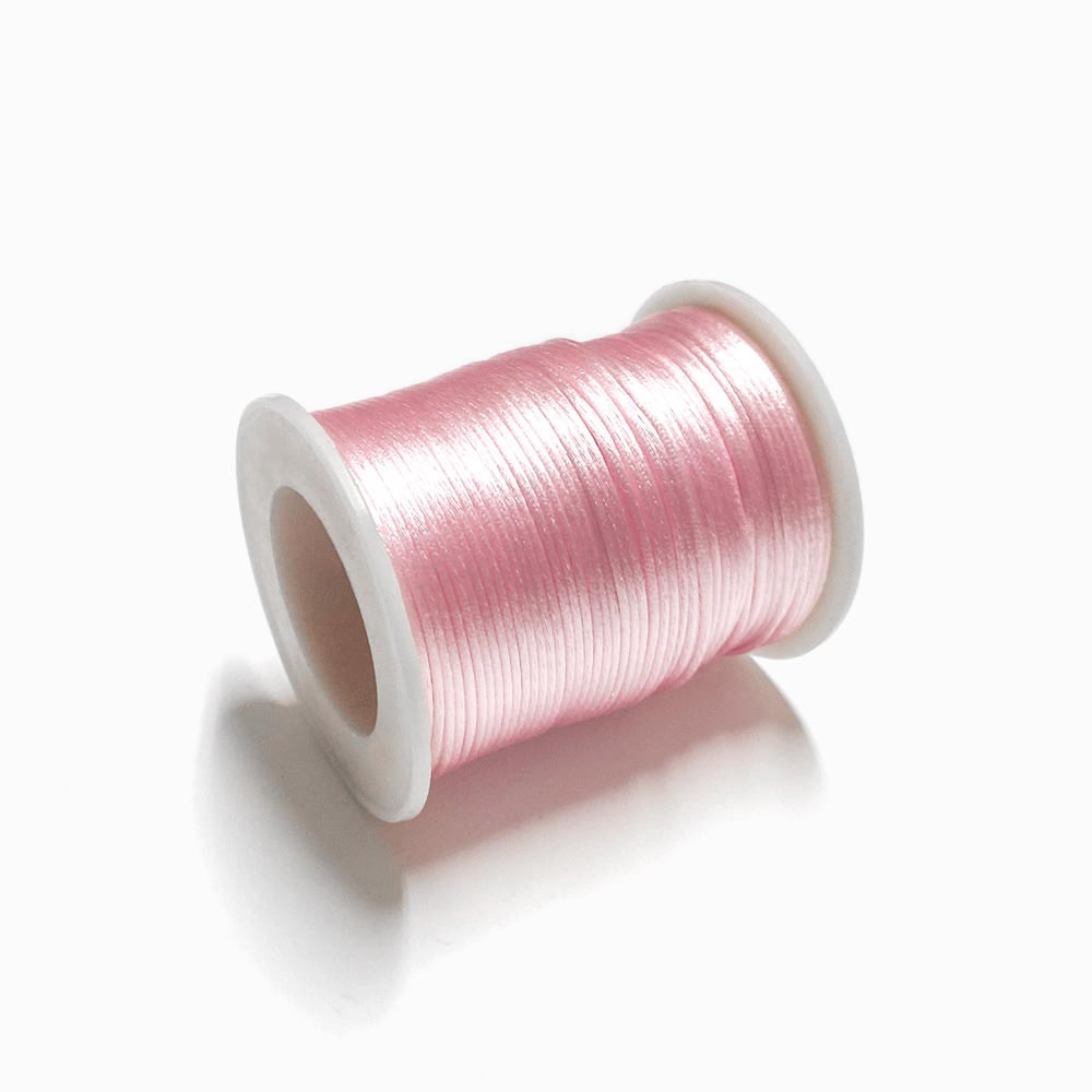 Fio de seda 2.5mm rosa bebé