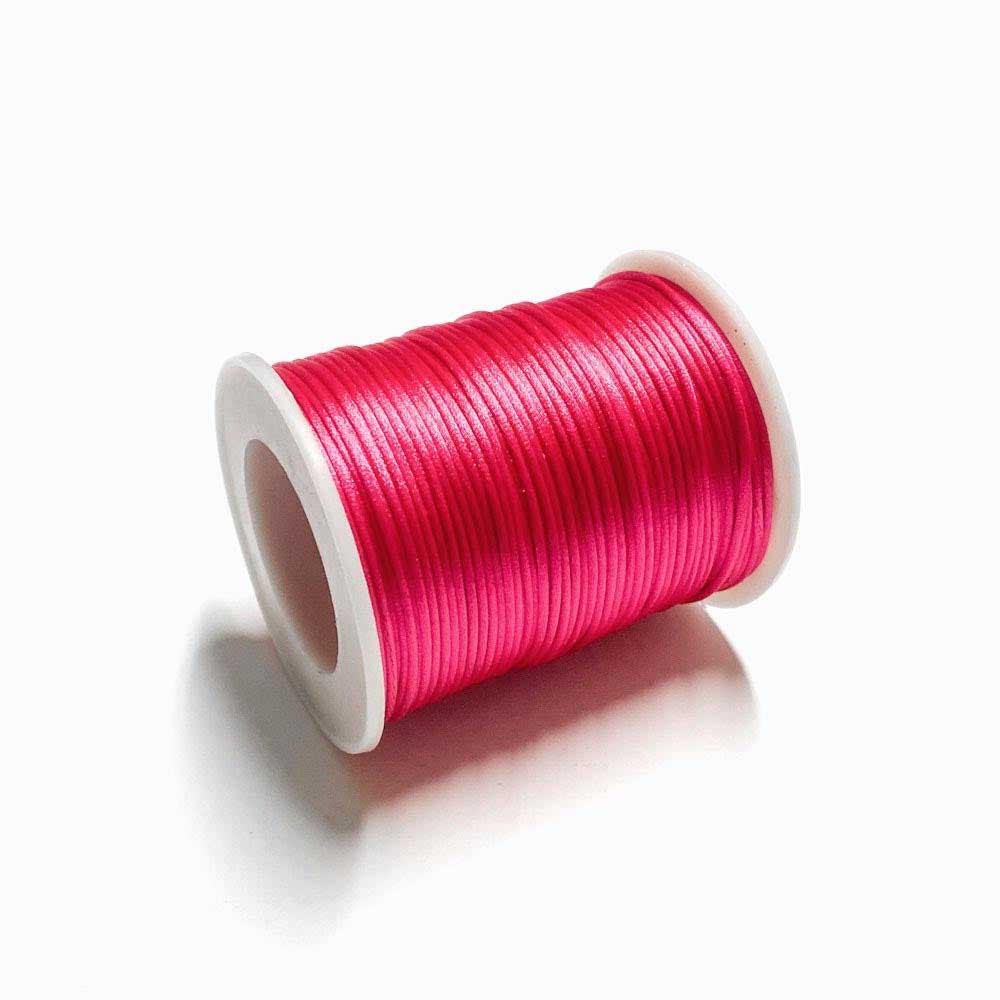 Fio de seda 2.5mm rosa choque