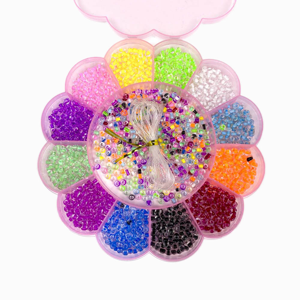 Kit de miçangas coloridas de 4mm