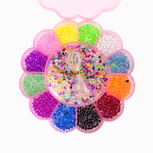 Kit de miçangas coloridas de 4mm