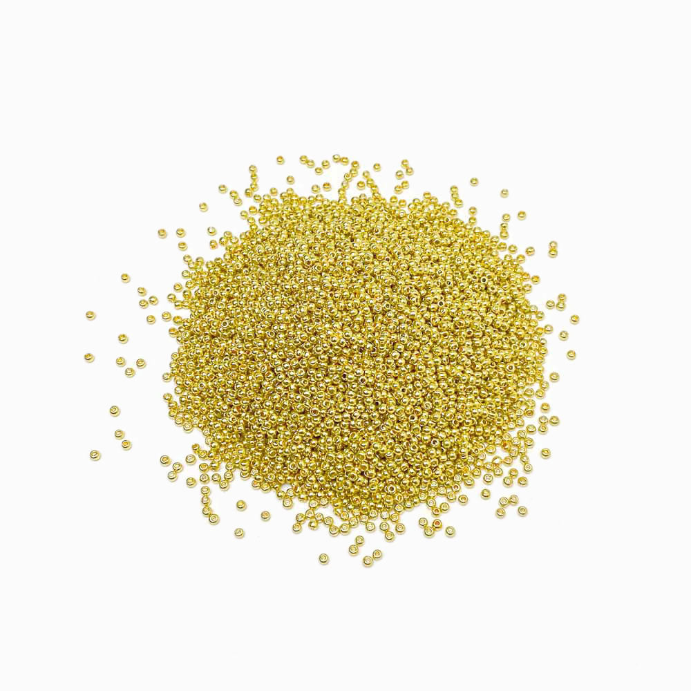 Missanga equilibrada 2mm dourado