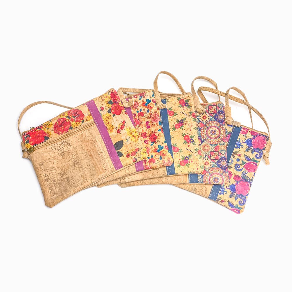 Conjunto 6un Mix Mala de Cortiça Crossbody PT6007